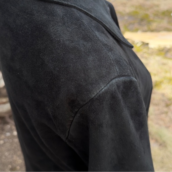 Vintage Rem Garson Suede Jacket /Top Black Women’s Size Medium - Picture 7 of 12